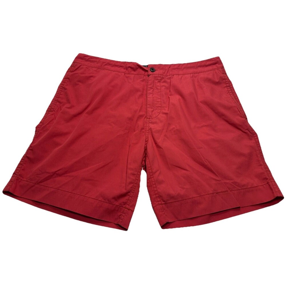 Men's Faherty All Day Shorts 8" Size 36 Red